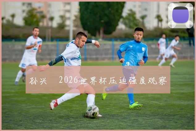 孙兴慜2026世界杯压迫强度观察